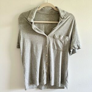 Target “Auden” Women’s Gray Collard Sleep Shirt - Size S